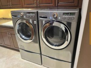 Samsung/LG Smart Front Load Washer & Electric Dryer Set – Expert-Certified, Like New