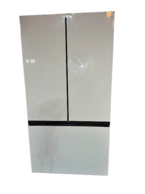 Bespoke 3-Door French Door Refrigerator (30 cu. ft.) with Beverage Center™ in White Glass