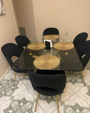 Modern 6-Seater Dining Table Set – Sleek Design, Premium Quality