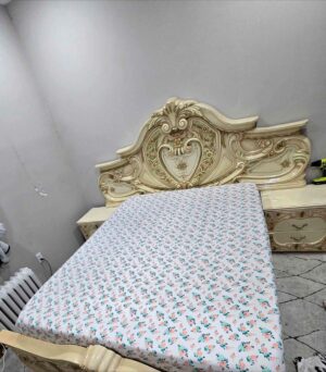 French Cherub Rose Angels Style  Queen Size Bed Set.