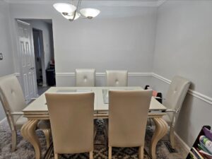 Classic 6-Seater Dining Table & Chairs Set