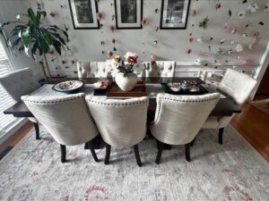 Transitional Dining Set – 6 Chairs