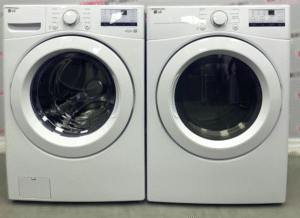LG 27” Front Load Washing Machine and Dryer Stackable Set