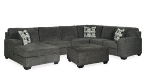 Ballinasloe 3-Piece Sectional with Ottoman